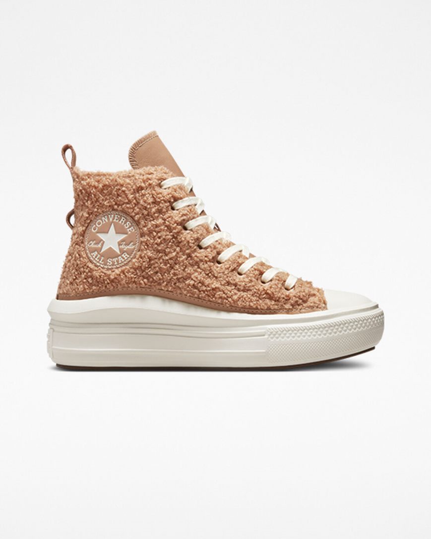 Topanky Na Platforme Converse Chuck Taylor All Star Move Sherpa Vysoke Damske Hnede | SK BCHMR7